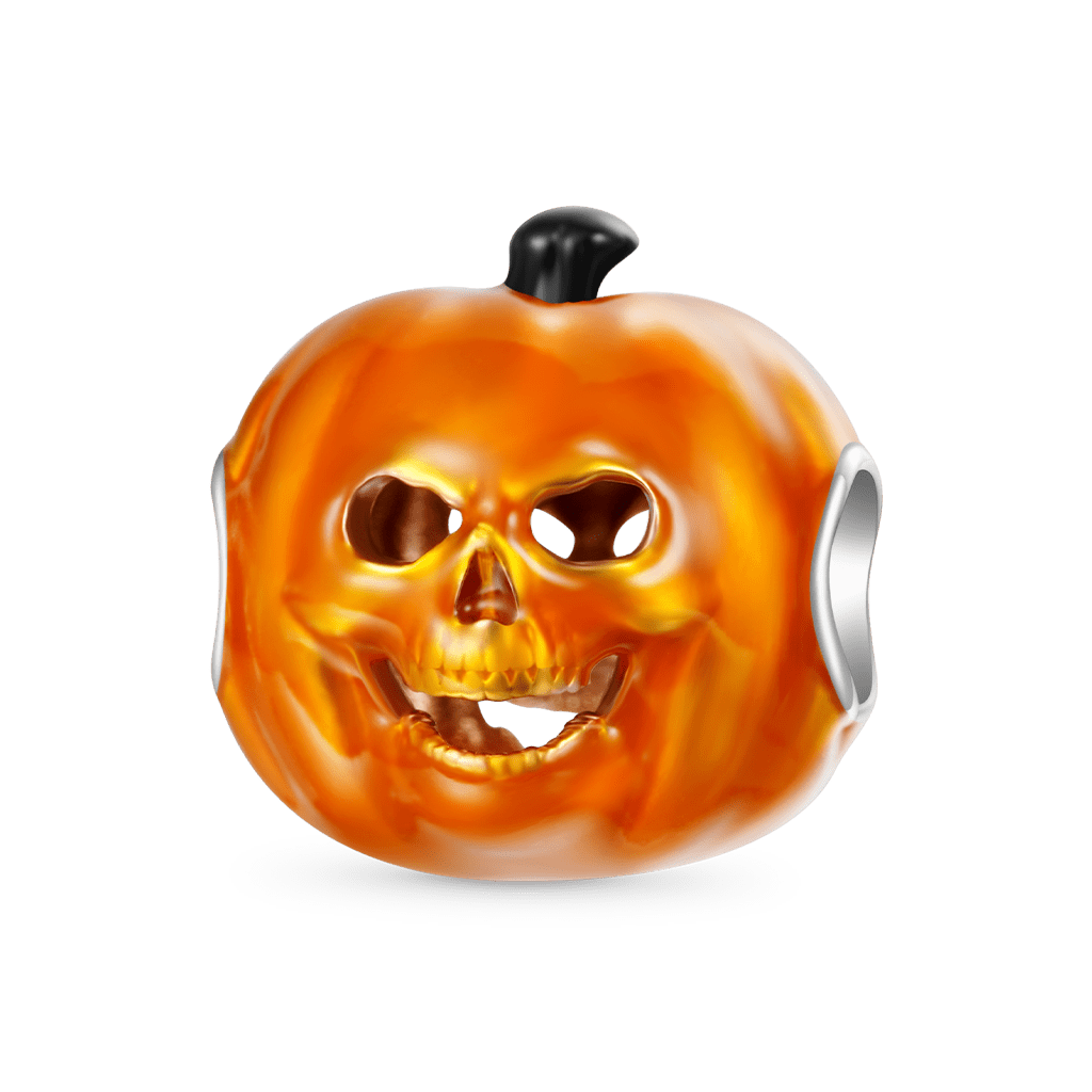 Gnoce Halloween Horror Pumpkin Head Charm_1