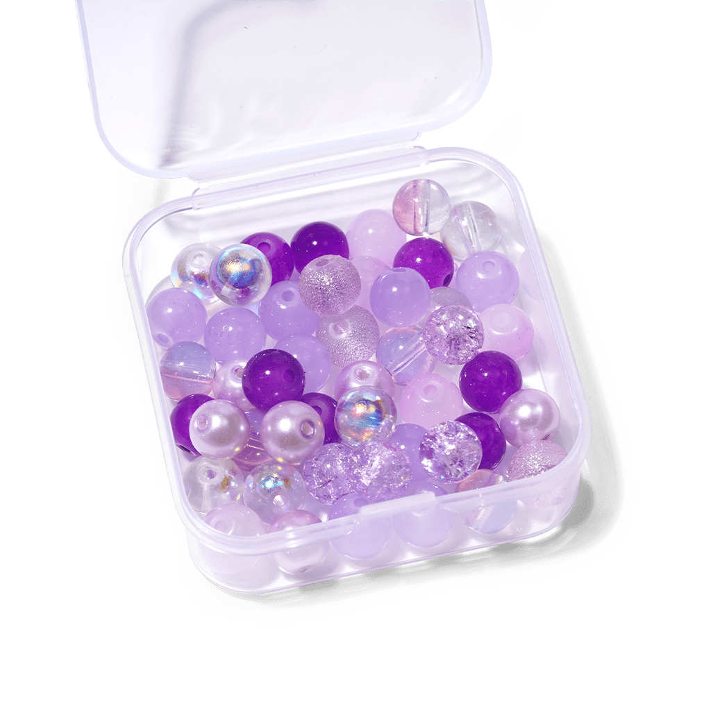 Gnoce Lilac Purple Glass DIY Beaded Bracelet_3