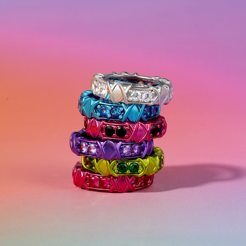 Gnoce Shiny Blue Electroplated Candy Ring_3