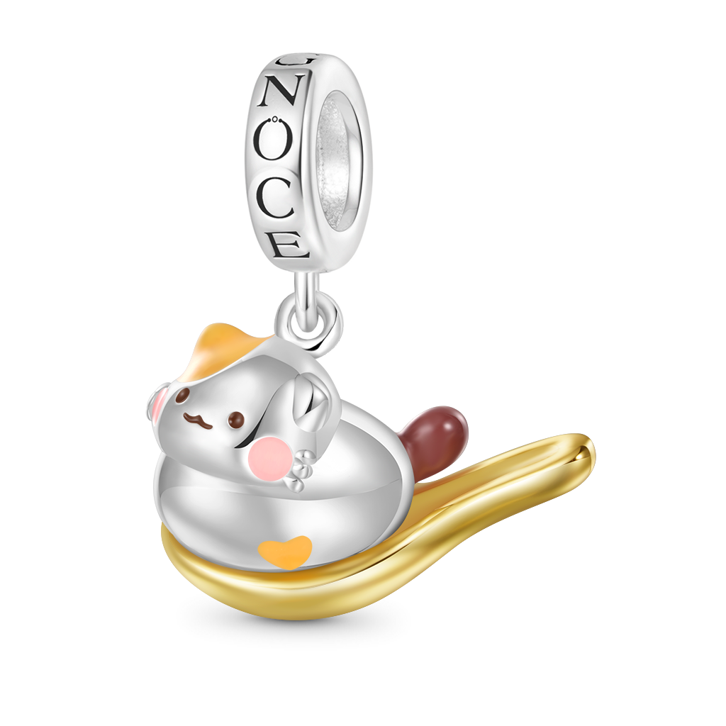 Gnoce Muffin In a Spoon Pendant Dangle Charm_1