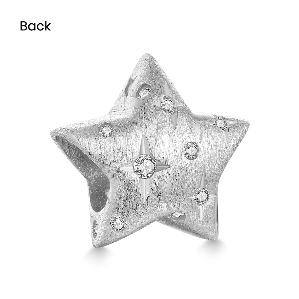 Gnoce Shining Sandblasting Star Charm_2