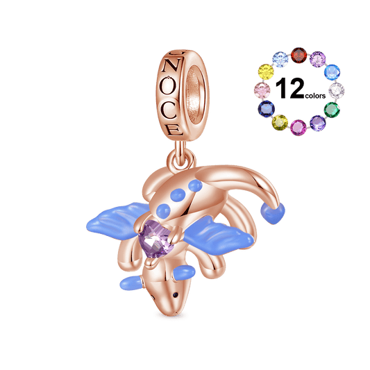 Gnoce Fun Persimmon Dragon Embraces Love Pendant Dangle Charm_1