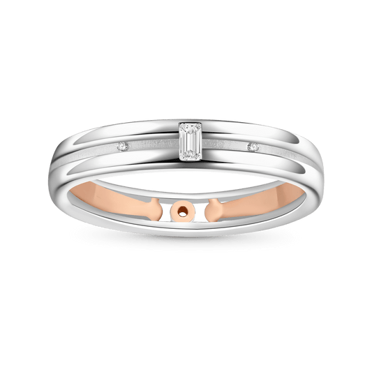 Gnoce Silver Cubic Zirconia Men's Band_1