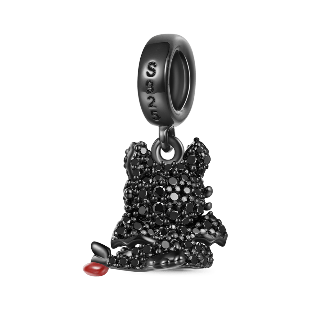 Gnoce Pave Diamond Toothless Pendant Dangle Charm_2