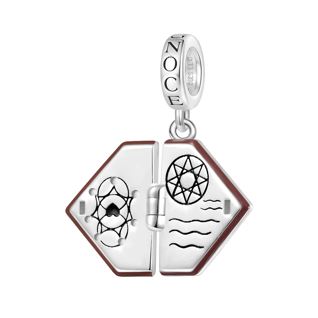 Gnoce Wicked Elphaba Grimmerie Spell Book Pendant Dangle Charm    _1