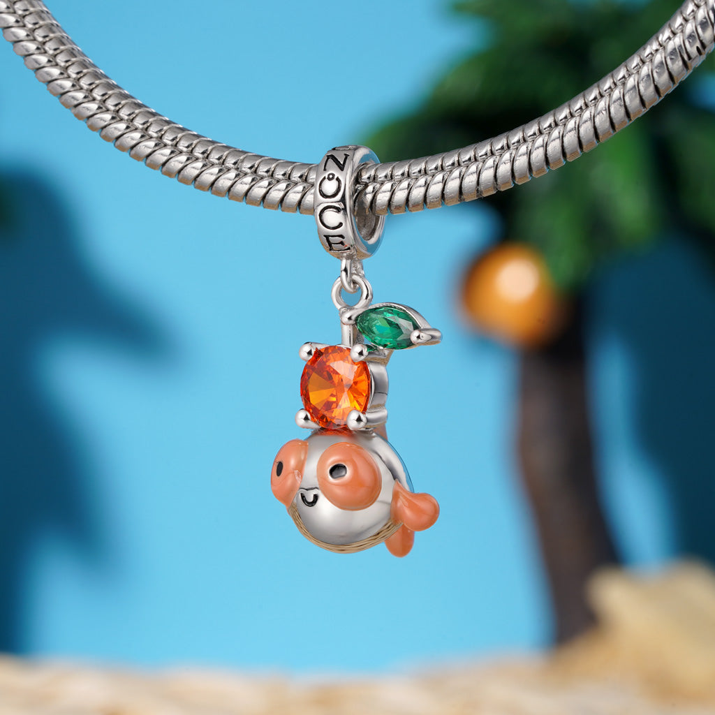 Gnoce Bubble-eye Goldfish Pendant Dangle Charm_3