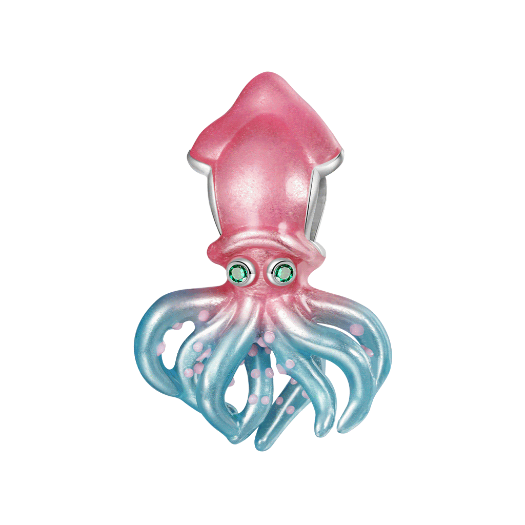 Gnoce Ocean Glow-in-the-Dark Magic Squid Charm_1