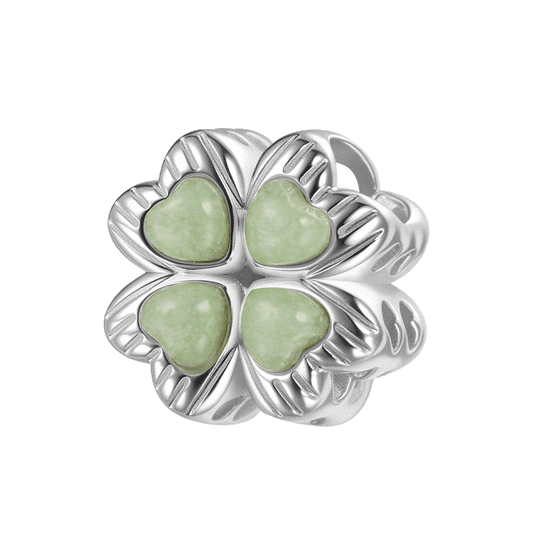 Gnoce Personalized Glow-in-the-Dark Four Leaf Clover Charm_1