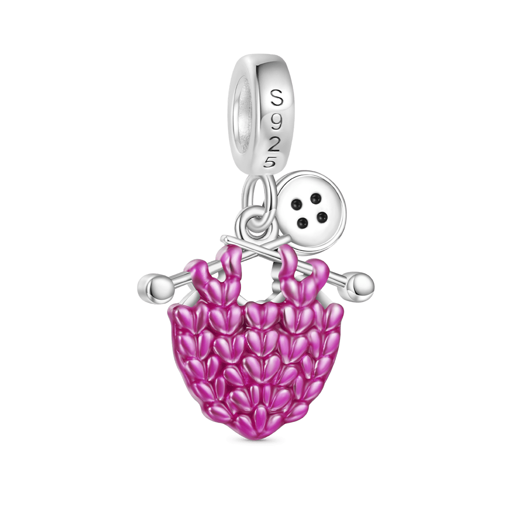 Gnoce Personalized Initial Letter Knitted Sweater Pendant Dangle Charm_2