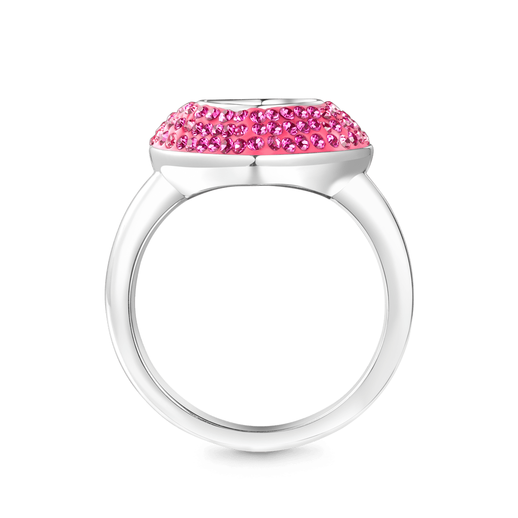 Gnoce Sparkling Pavé Heart Dancing Ring_5