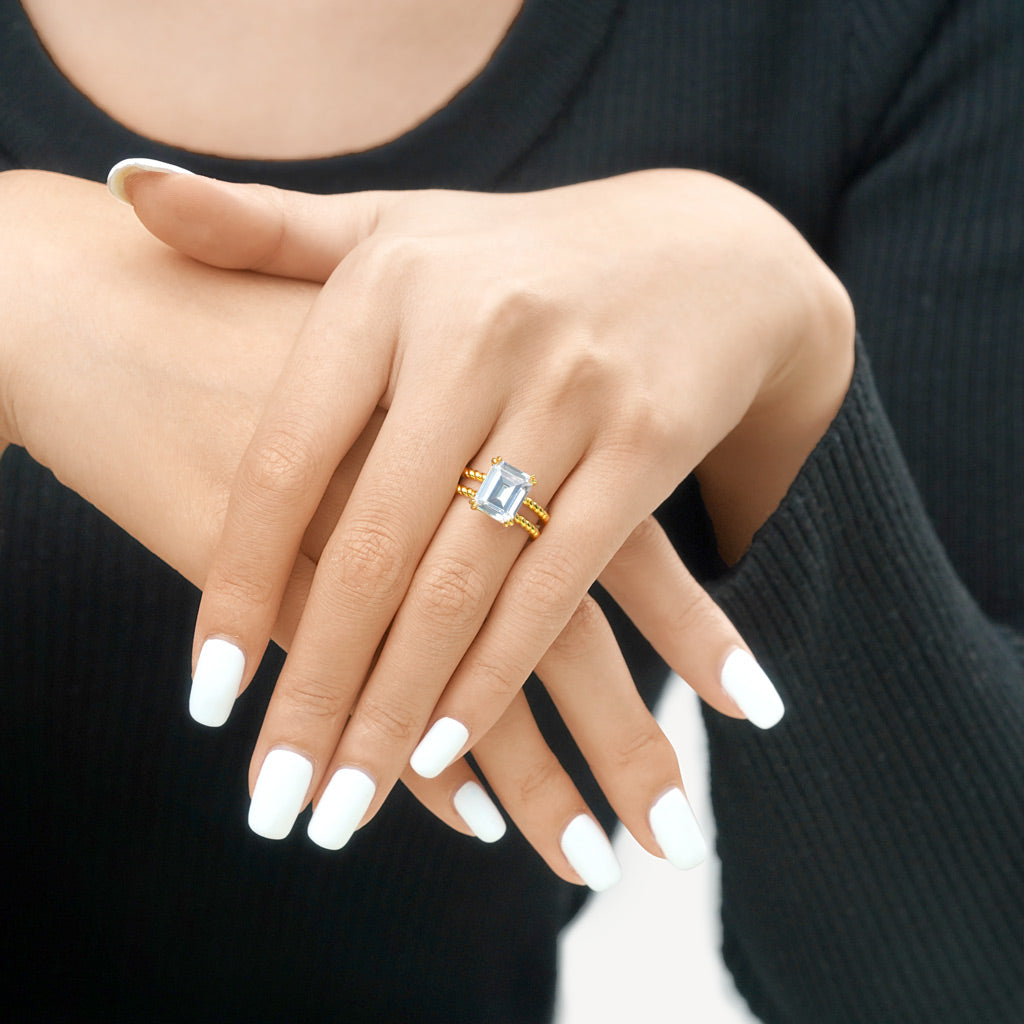 Gnoce Radiant-cut Soliatire Split Shank Ring_6