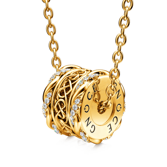 Gnoce Heart to Heart Infinity Drum Necklace_1