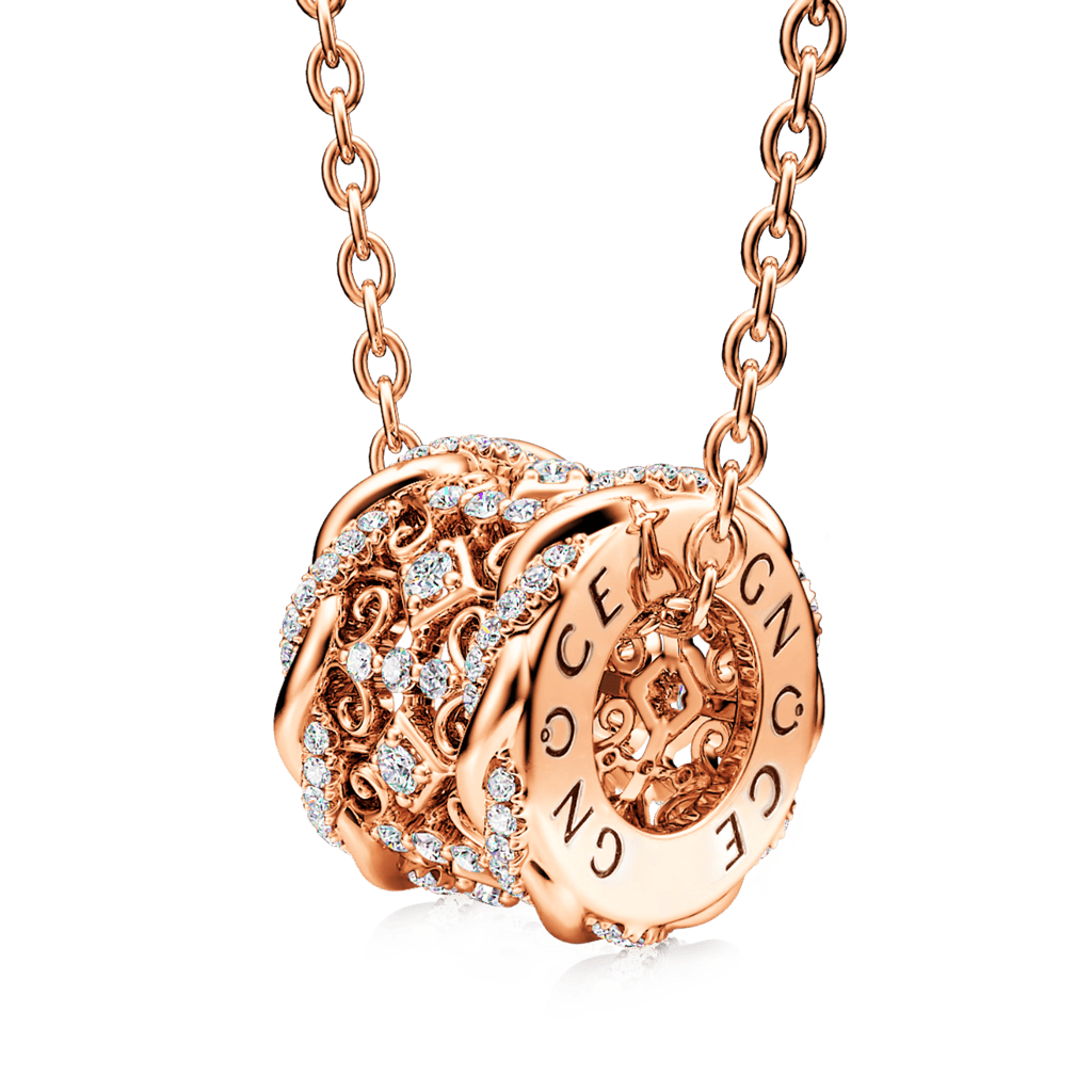 Gnoce Vintage Cross Twisted Drum Pendant Necklace_1