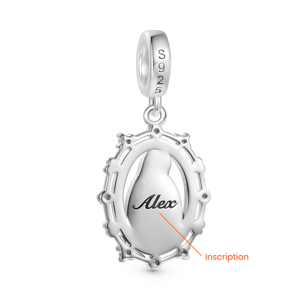 Gnoce Religious Virgin Mary Birthstone Pendant Dangle Charm_3