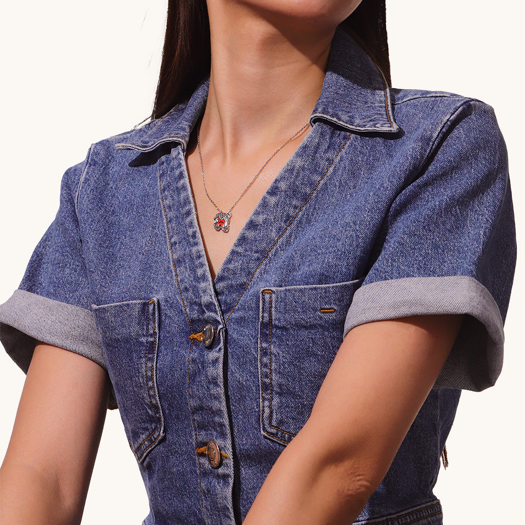 Gnoce Zag Heroez Miraculous - Ladybug Pendant Necklace_4