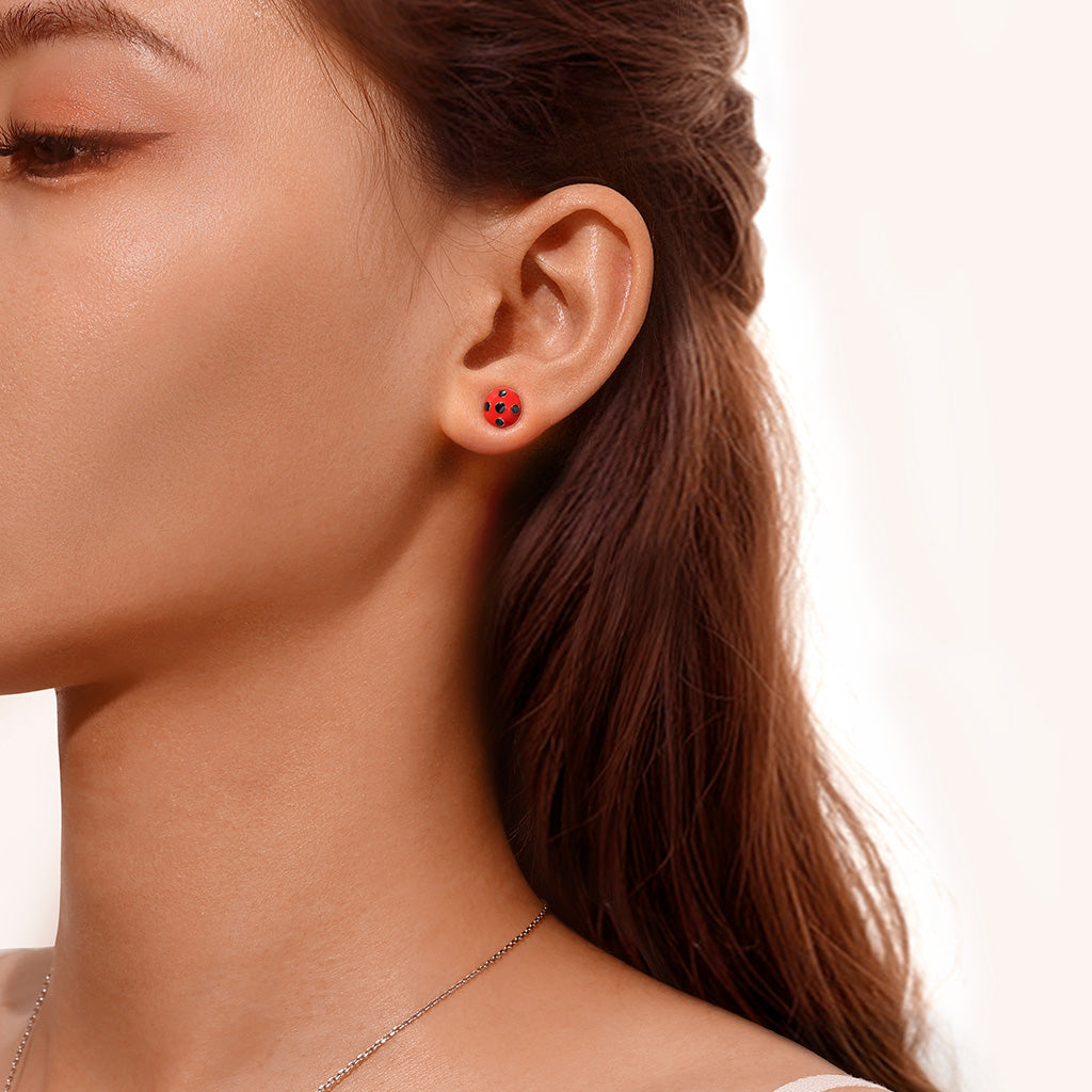 Gnoce Zag Heroez Miraculous - Ladybug Stud Earrings_5