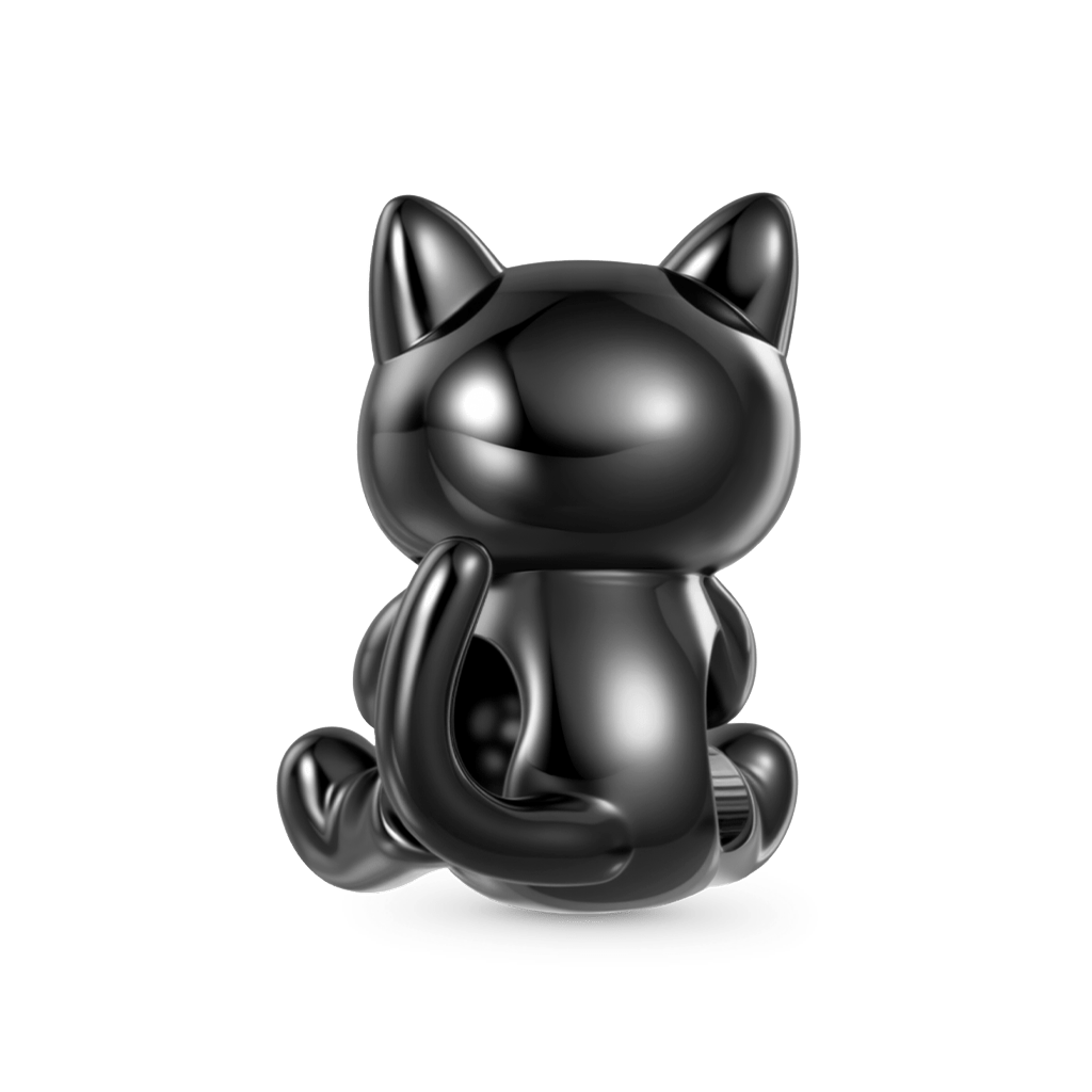 Gnoce Halloween Black Cat Embrace Basketball Charm_2