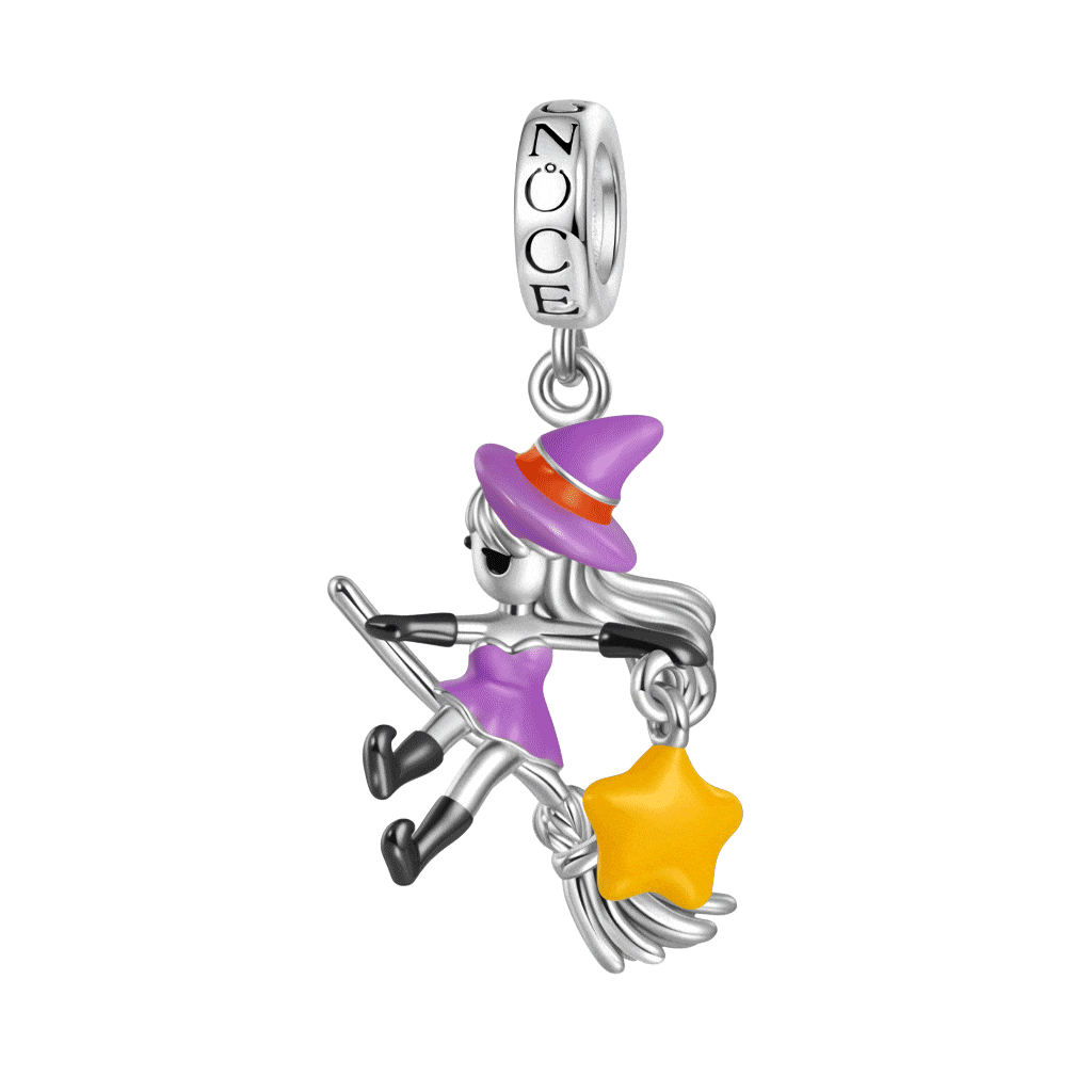 Gnoce Halloween Elf Witch Glow-in-the-Dark Pendant Dangle Charm_1