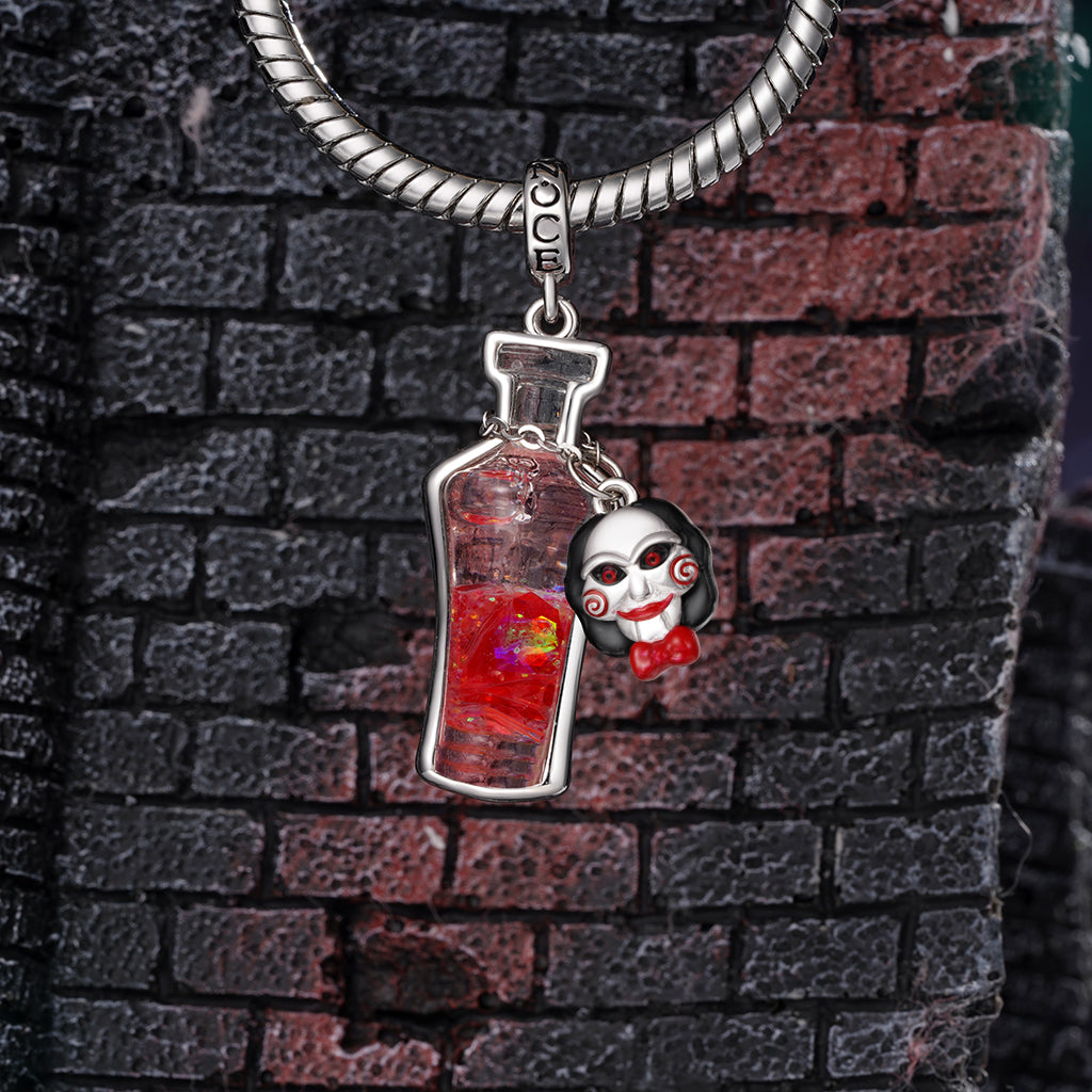 Gnoce Saw Billy the Puppet Glow-in-the-Dark Glass Potion Charm_4