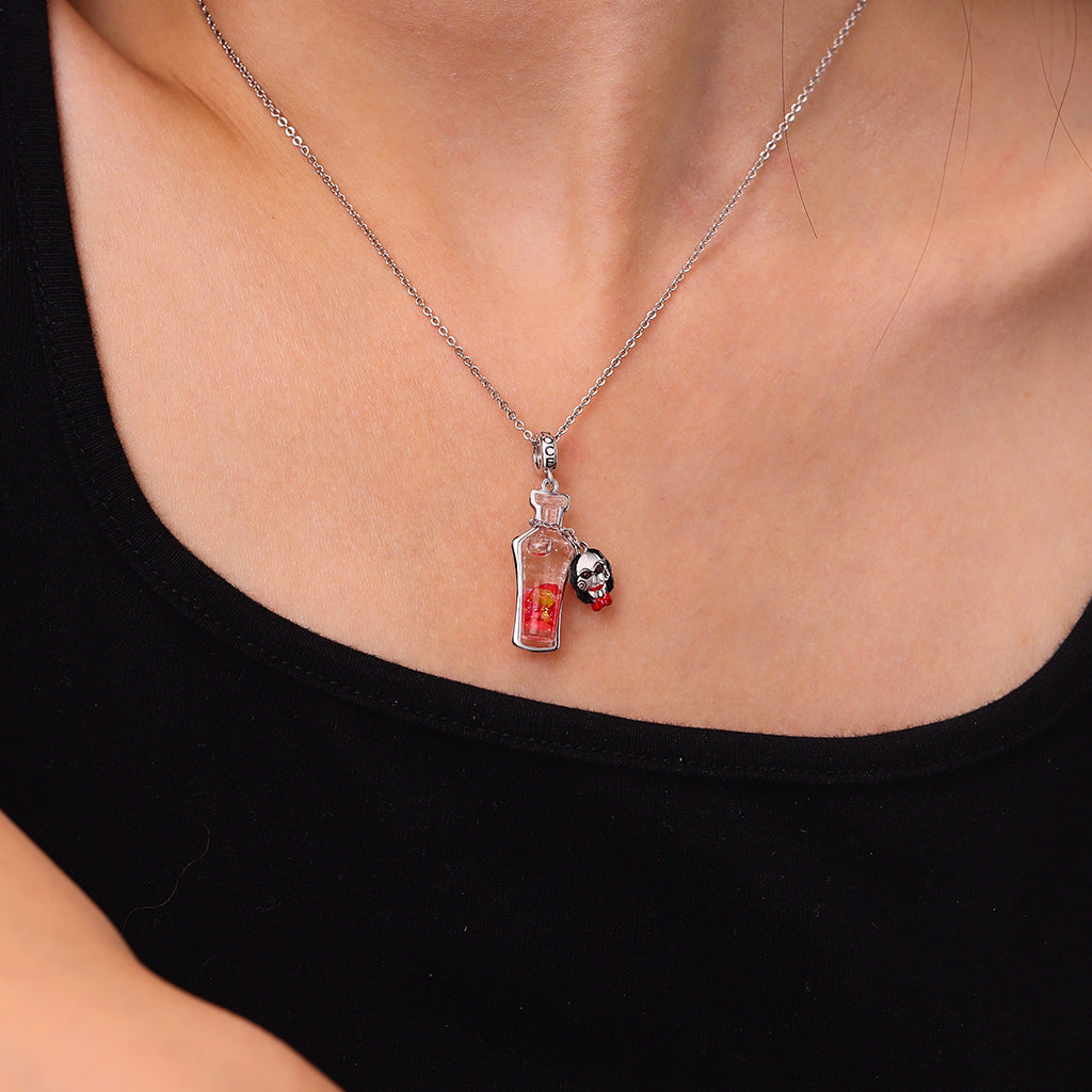 Gnoce Saw Billy the Puppet Glow-in-the-Dark Glass Potion Charm_7