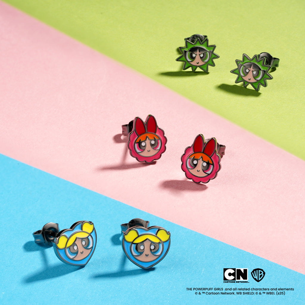 Gnoce The Powerpuff Girls Blossom Stud Earrings_3