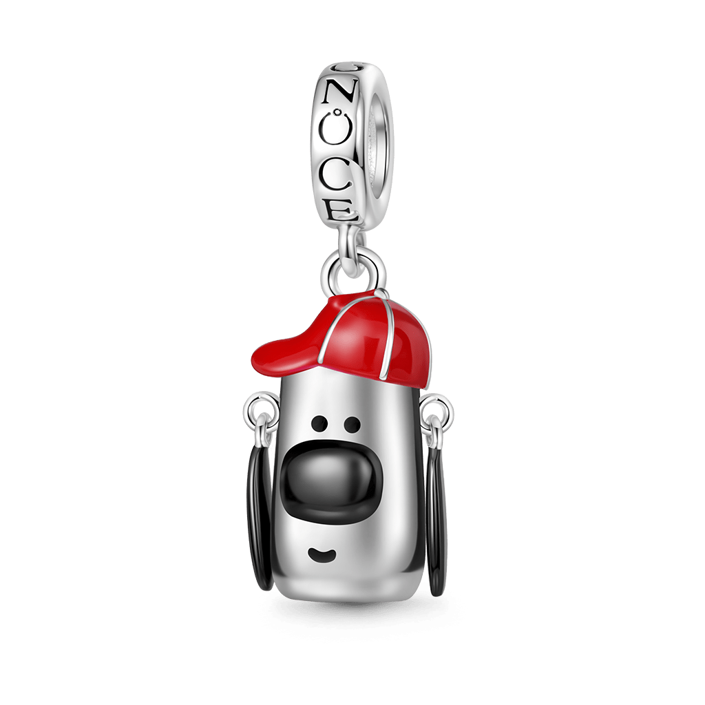 Gnoce Movable Dog Ears Pendant Dangle Charm_1
