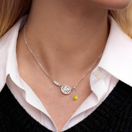 Gnoce Customized Letter Tennis Necklace_2