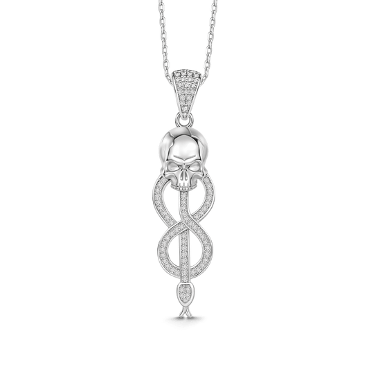 Gnoce Harry Potter Morsmordre Skull Snake Symbol Necklace_1