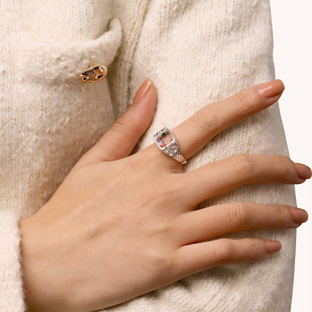 Gnoce Floral Multi-Color Ring_3