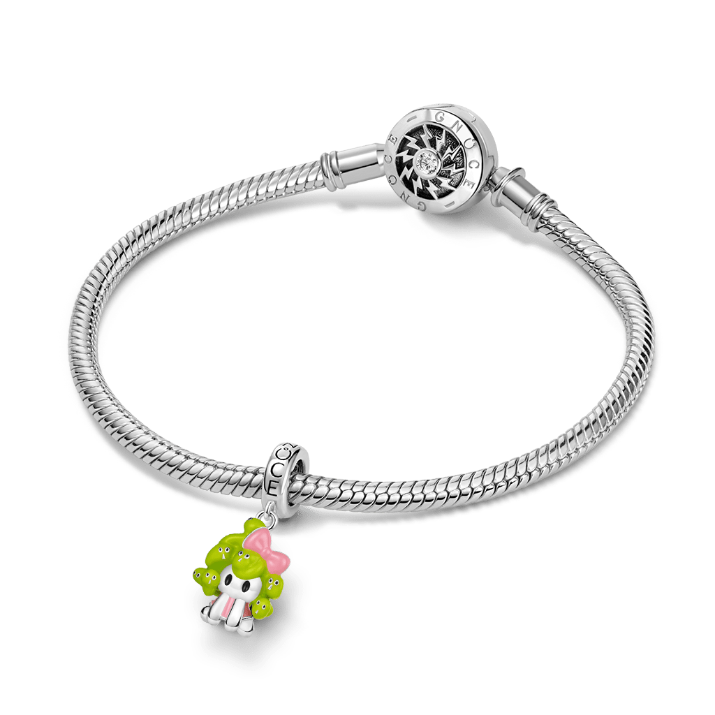 Gnoce Mythical Symbol Medusa Charm Platinum-plated Silver Blend_3