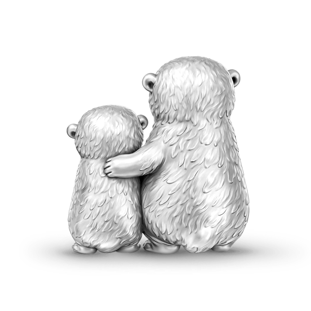 Gnoce Mother's Day Otter Mom & Baby Embrace Love Charm_5