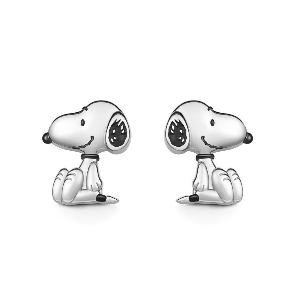 Gnoce Peanuts Snoopy Stud Earrings_2