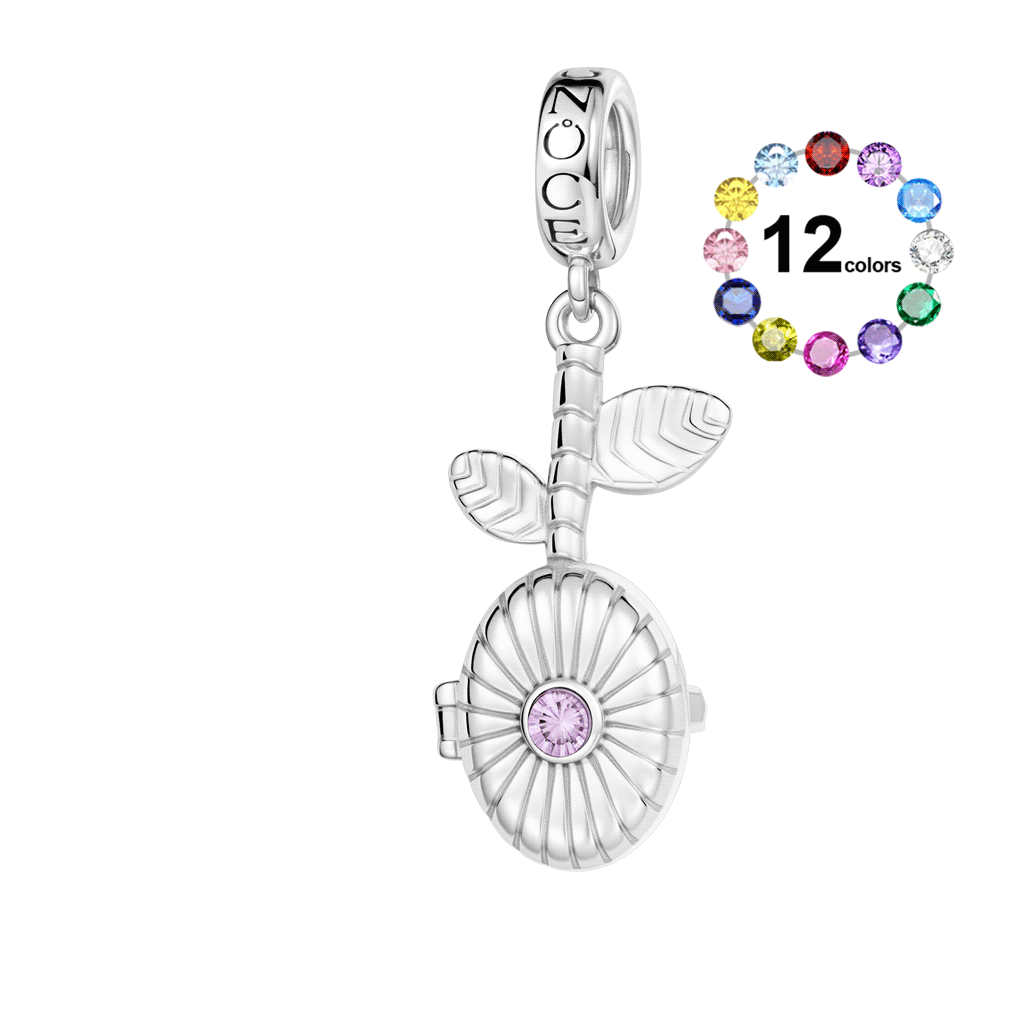 Gnoce Customized Birthstone Seed Pendant Dangle Charm_1