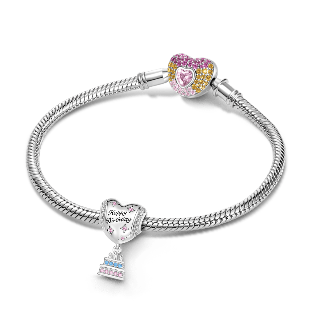 Gnoce Balloon Cake Charm Platinum-plated Silver Blend_3