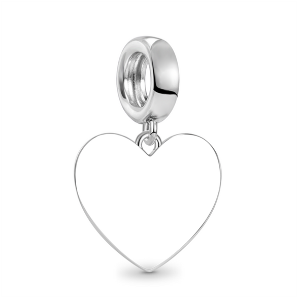 Gnoce "Sweet 16" Heart Engravable Pendant Dangle Charm
