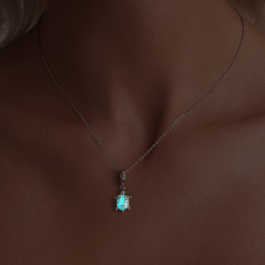 Gnoce Glow-in-the-Dark Sea Turtle Pendant Dangle Charm_7