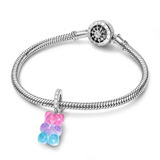 Gnoce Gummy Bear CZ Pave Pendant Dangle Charm_5