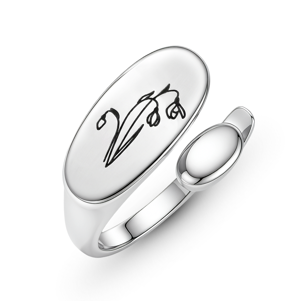 Gnoce Personalized Birth Flower Ring_4