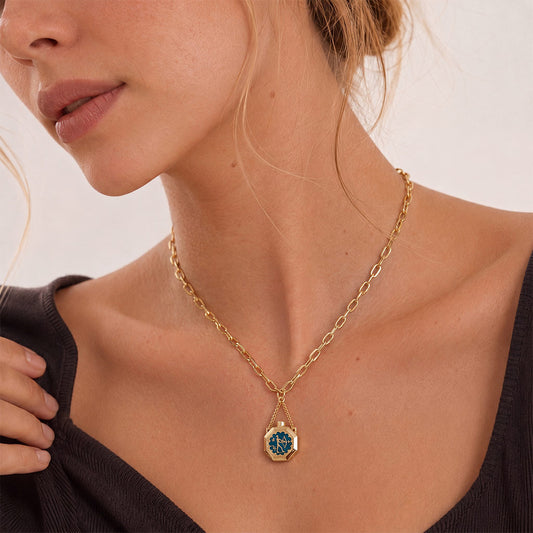 Gnoce Customized Zodiac Wishing Bottle Necklace_2