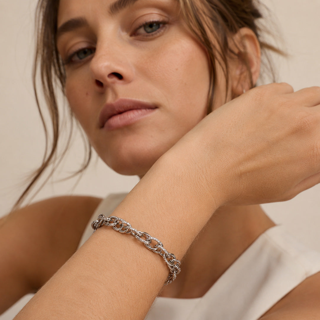 Gnoce Braided Link Chain Bracelet_3