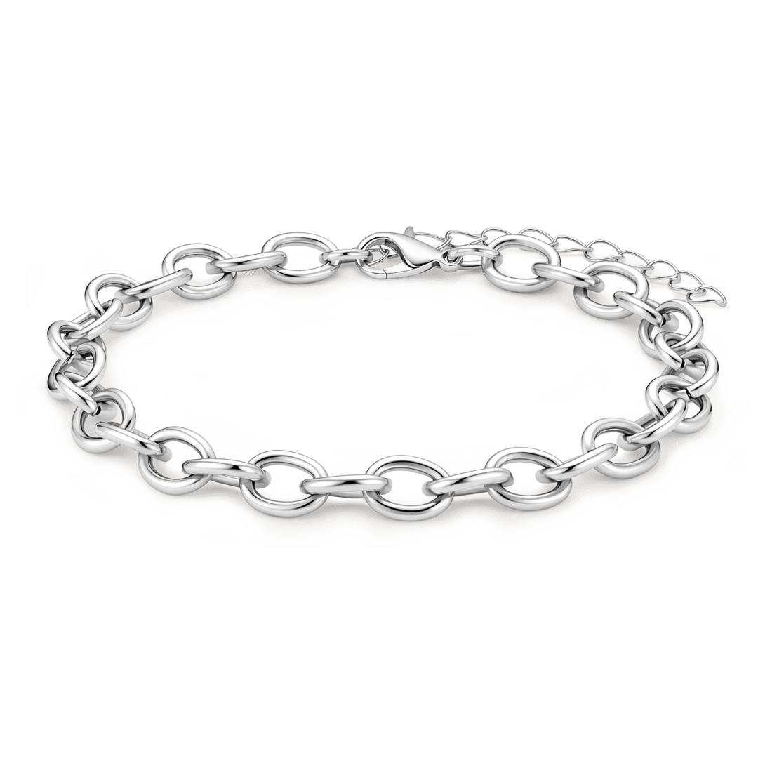Gnoce Polished Oval Link Bracelet_1