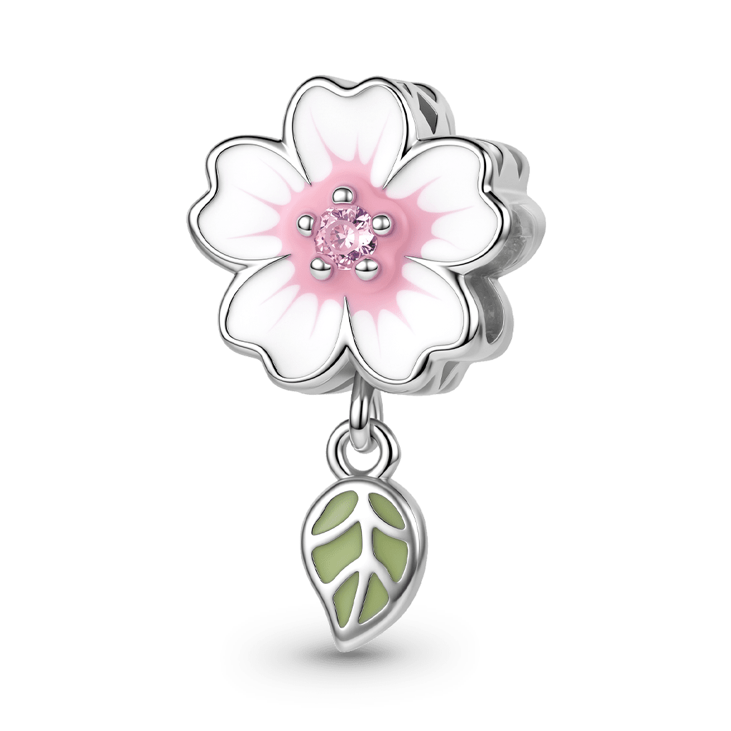 Gnoce Cherry Blossom Beads Platinum-plated Silver Blend_1