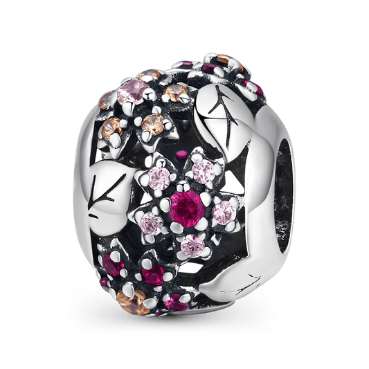Gnoce Japanese Style Cherry Blossom Beads 925 Sterling Silver_1