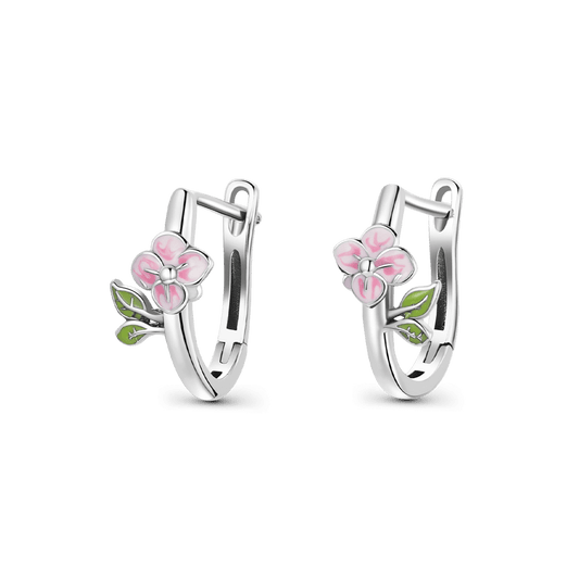 Gnoce Japanese Style Spring Cherry Blossom Earrings 925 Sterling Silver_1