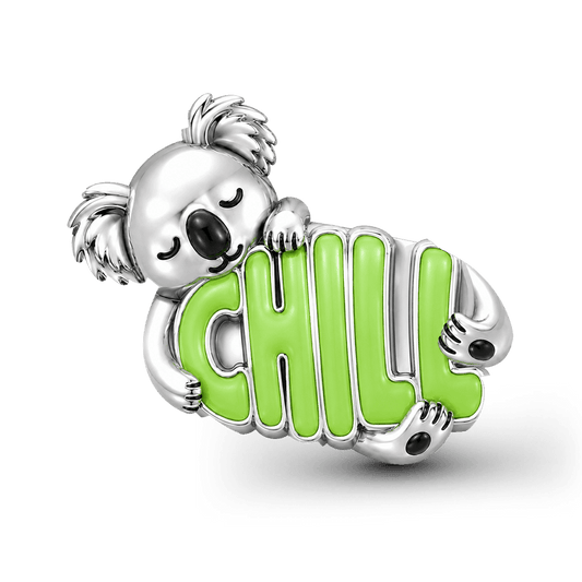 Gnoce Take It Slow Koala Charm Bead Platinum-plated Silver Blend_1
