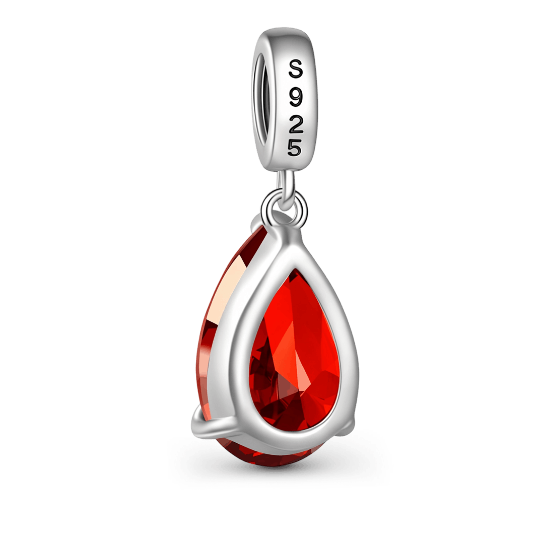Gnoce Pear-cut Birthstone Personalized Pendant Dangle Charm_2