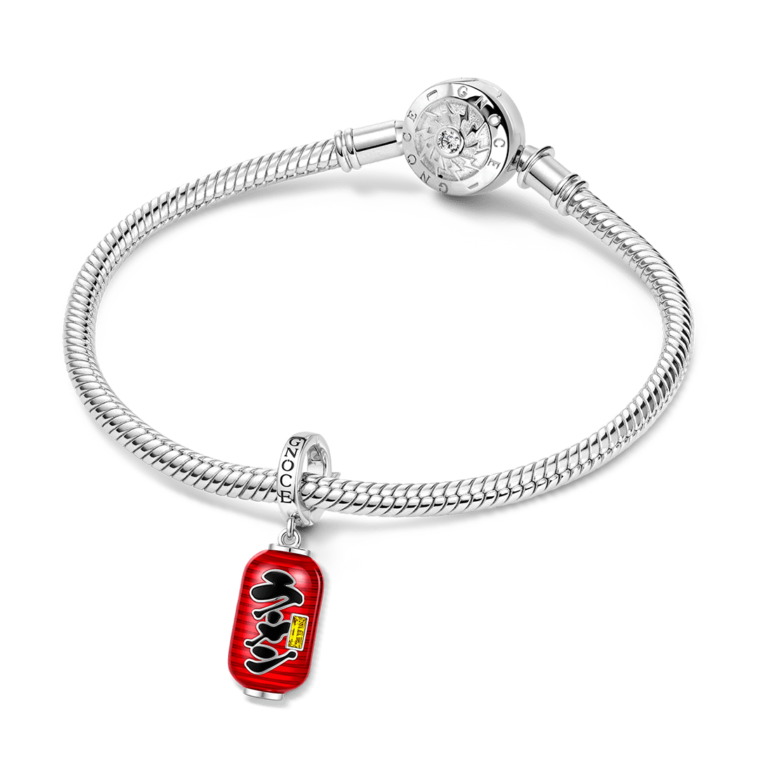 Gnoce Glow-in-the-Dark Japanese Ramen Lantern Charm Platinum-plated Silver Blend_4