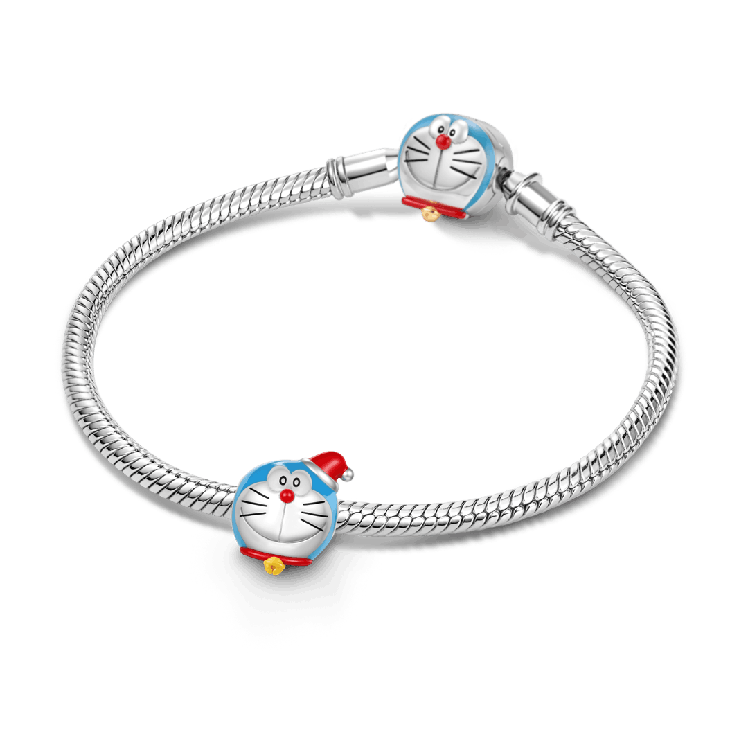 Gnoce Doraemon Christmas Head Charm Bead_3