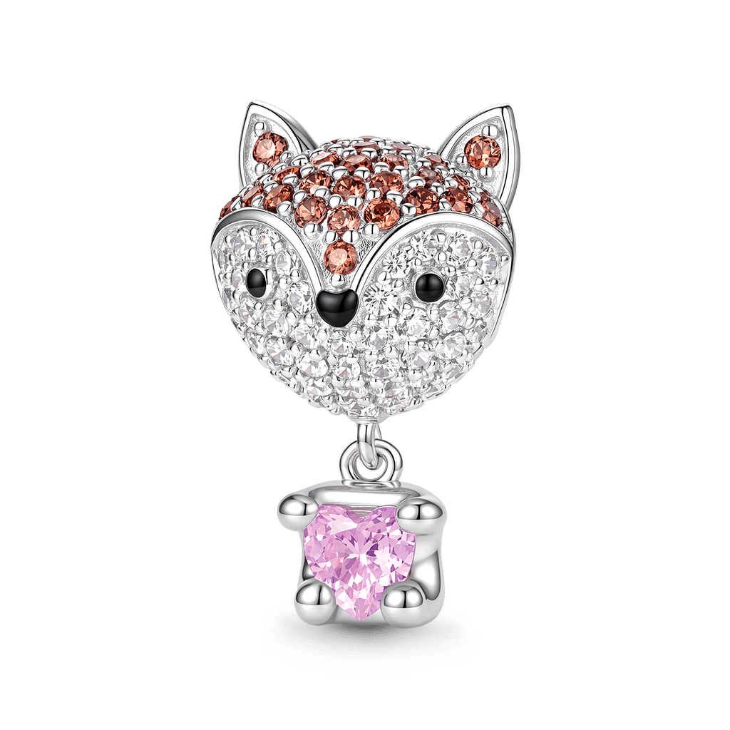 Gnoce Animal Series Fox Bead Platinum-plated Silver Blend_1