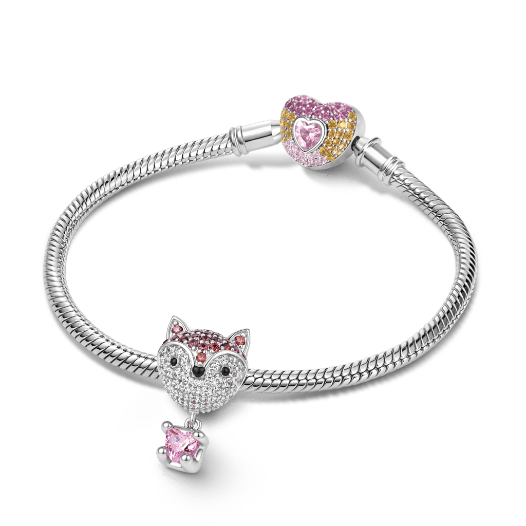 Gnoce Animal Series Fox Bead Platinum-plated Silver Blend_3
